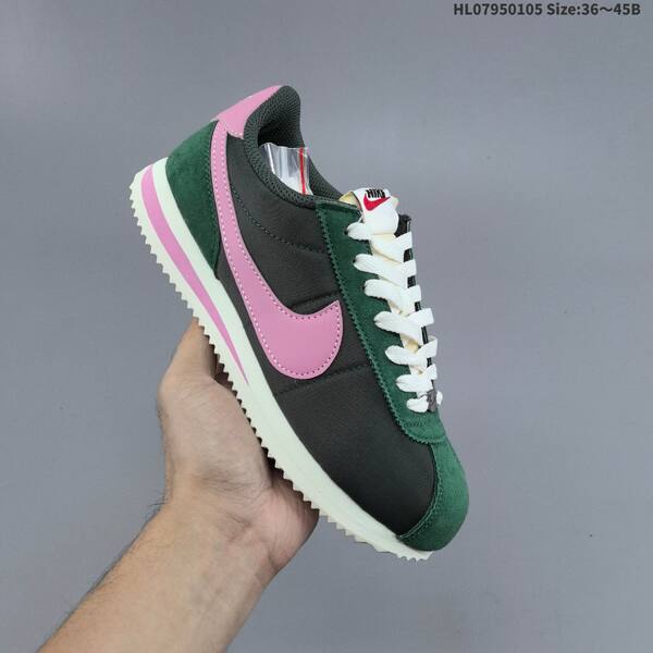 Nike Classic Cortez dark green pink white EU 36-45 sneaker