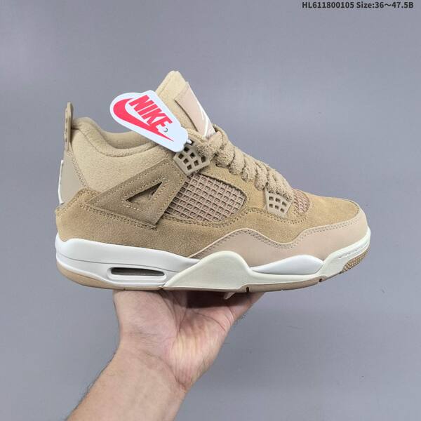 Jordan Air Jordan 4 Retro beige/taupe/white 36~47.5 basketball