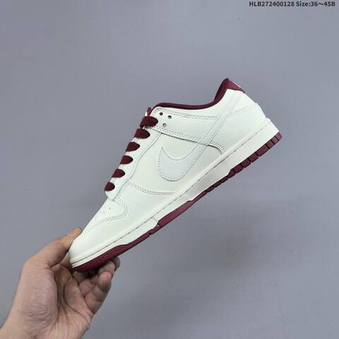 Nike Dunk SB Low Off White Burgundy Red EU 36-45 Skate Shoe - Unisex (BS-61686)