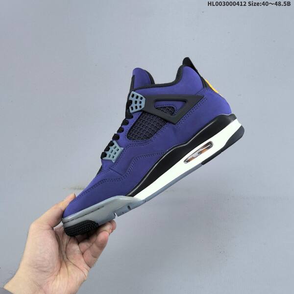 Jordan Air Jordan 4 Retro OG Imperial Purple / Black / Grey / Yellow 40~48.5 basketball