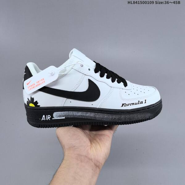 Nike Air Force 1 07 white black yellow EU 36-45 sneaker