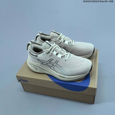 ASICS GEL-NIMBUS 26 Navy Blue White Light Blue EU 36-46 Running Shoe Running Sneakers - Unisex (BS-68974)