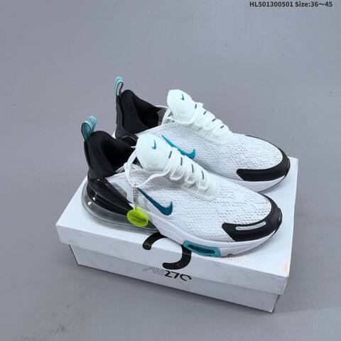 Nike Air Max 270 Flyknit White Dark Green Black Blue EU 36-45 Running Shoe - Unisex (BS-60555)