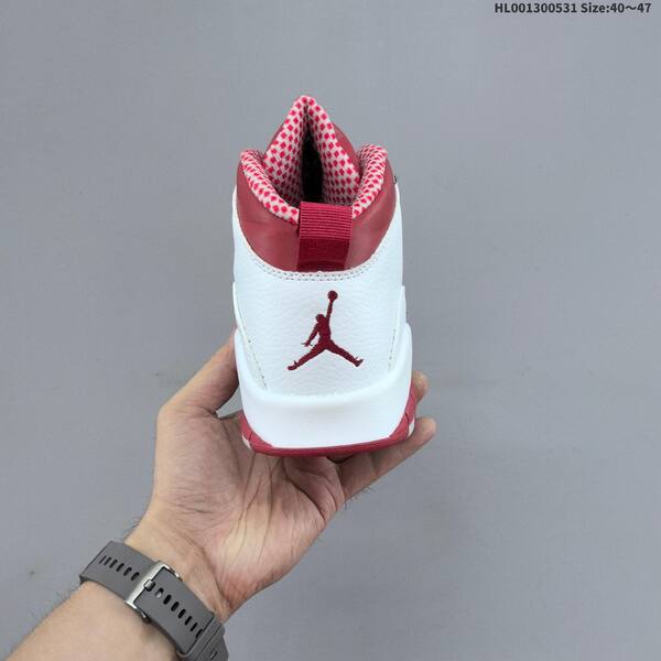 Jordan Air Jordan 10 Retro White/Red Steel 40~47 basketball