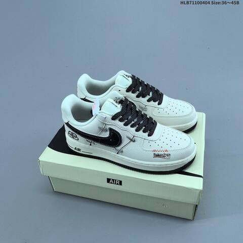 Nike Air Force 1 07 Low Off White Blue Silver EU 36-45 Sneaker - Unisex (BS-60944)