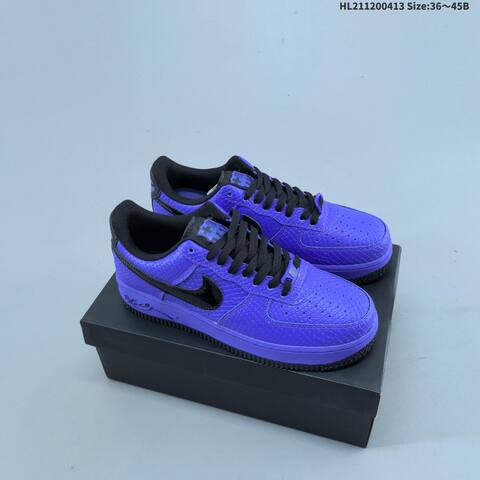 Nike Air Force 1 07 Black Silver White Multicolor EU 36-45 Sneaker - Unisex (BS-60784)