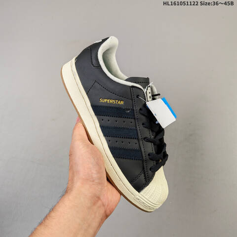 Adidas Superstar JQ3214 black off white gum green EU 36 45 skate