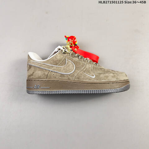 Nike Air Force 1 07 LV8 DY9867-103 Khaki Brown White EU 36-45 Sneaker - Unisex (BS-63104)