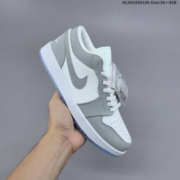 Air Jordan Air Jordan 1 Low wolf grey / white 36~45 casual