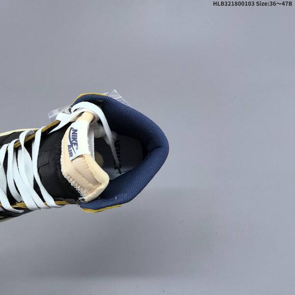 Jordan Air Jordan 1 Retro High OG black/blue/gold/white 36~47B basketball