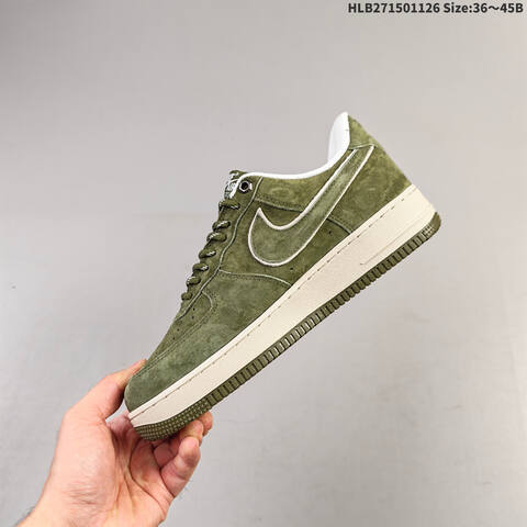 Nike Air Force 1 07 Olive Green White EU 36-45 Sneaker - Unisex (BS-63058)