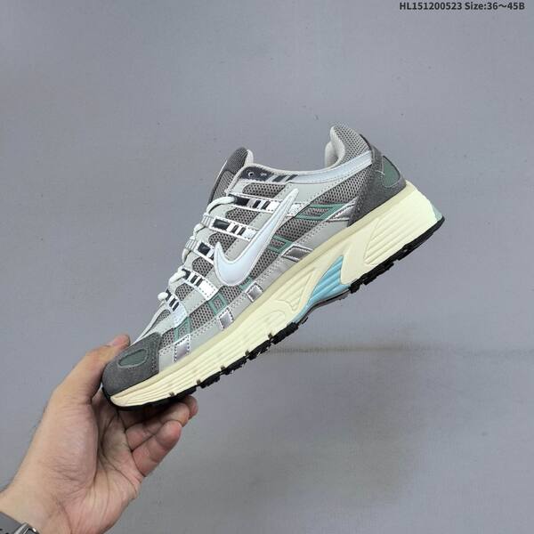 Nike P-6000 grey silver white mint cream EU 36-45 running shoe