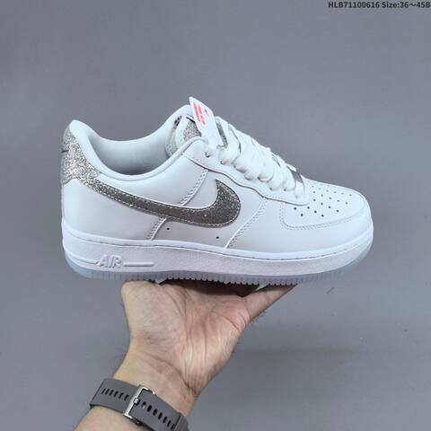 Nike Air Force 1 07 Low White Silver Clear EU 36-45 Sneaker - Unisex (BS-59919)