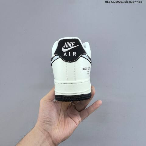 Nike Air Force 1 07 Low Off White Black Red EU 36-45 Sneaker - Unisex (BS-61589)