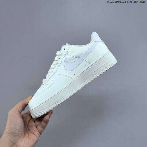 Nike Air Force 1 07 Low Off White White Burgundy EU 36-45 Sneaker - Unisex (BS-61824)