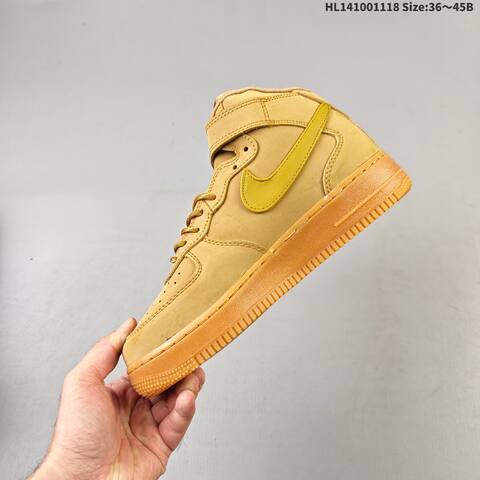 Nike Air Force 1 07 High Wheat Brown Gum EU 36-45 Sneaker - Unisex (BS-63492)