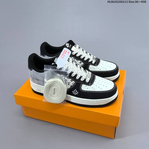 Nike Air Force 1 07 LV8 Off White Red Black Gold EU 36-45 Sneaker - Unisex (BS-62019)