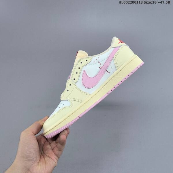 Nike Air Jordan 1 Low Travis Scott cream/white/pink 36~47.5 lifestyle