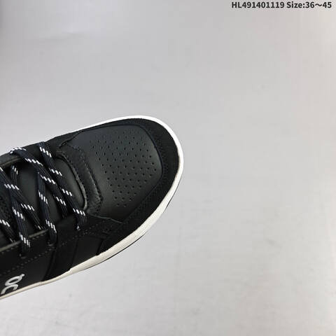 On THE ROGER Clubhouse Mid Black White EU 36-45 Sneaker Casual Sneakers - Unisex (BS-69802)