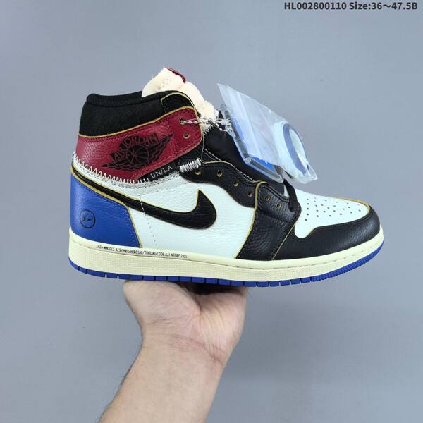 Jordan Air Jordan 1 Retro High OG black/white/blue/maroon 36~47.5 casual