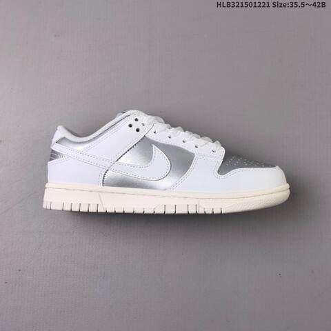 Nike Dunk Low White Silver Grey Sail EU 35 5-42 Skate Shoe - Unisex (BS-62525)