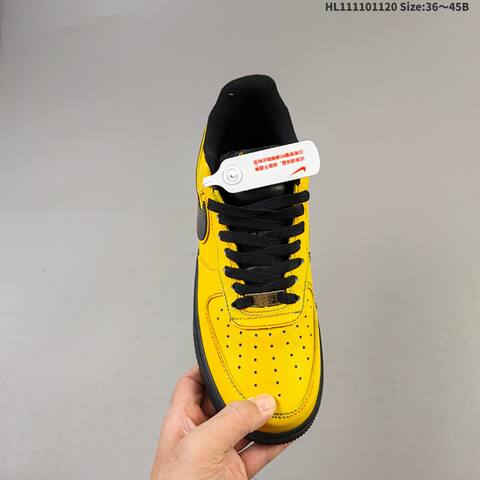 Nike Air Force 1 07 Yellow Black Multicolor EU 36-45 Sneaker - Unisex (BS-63369)