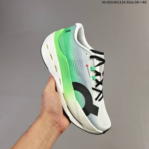 On Cloudboom Max Pink White Yellow Black EU 36-40 Running Shoe Running Sneakers - Unisex (BS-69776)