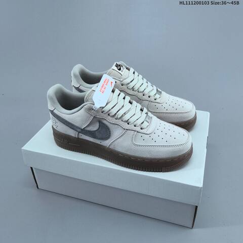 Nike Air Force 1 07 Wheat Tan White EU 36-45 Sneaker - Unisex (BS-62257)