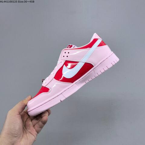 Nike Dunk Low Light Pink Red White EU 36-45 Skate Shoe - Unisex (BS-61766)