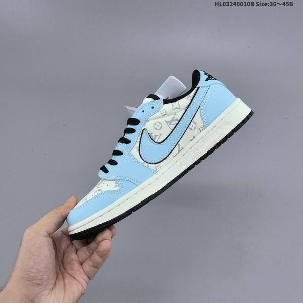 Nike Air Jordan 1 black/white/light blue/red EU 36-45 lifestyle