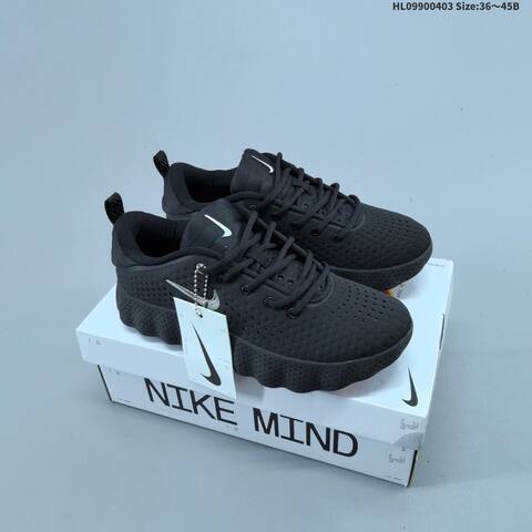 Nike Mind 002 Black Metallic Silver Red EU 36-45 Running Shoe - Unisex (BS-60956)