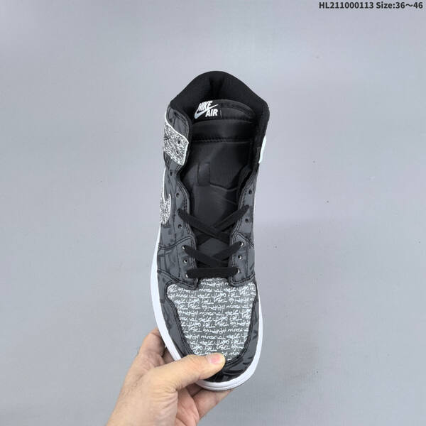 Nike Air Jordan 1 Retro High OG black/grey/white 36~46 basketball