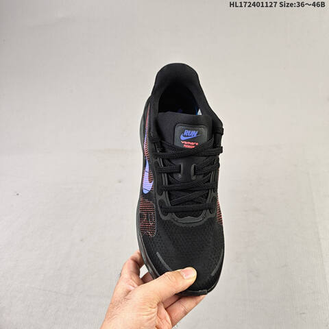 Nike Vomero Premium ReactX Air Zoom Black Purple Red Blue EU 36-46 Running Shoe - Unisex (BS-63023)