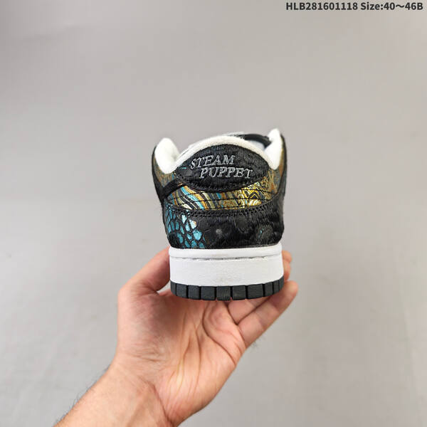 Nike SB Dunk Low black white EU 40-46 skate shoe