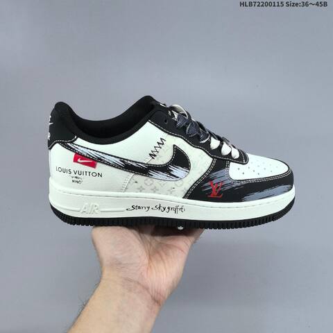 Nike Air Force 1 07 Low Off White Black Red Gold EU 36-45 Sneaker - Unisex (BS-61974)