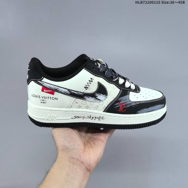 Nike Air Force 1 07 Low Off White Black Red Gold EU 36-45 sneaker