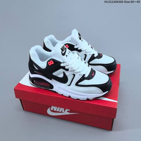 Nike Air Max Command Leather Grey Black White EU 40-45 Running Shoe - Men's (BS-61457)