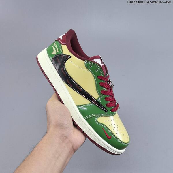 Nike Air Jordan 1 Low white/varsity red 36~45 casual
