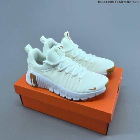 Nike Free Metcon 6 FJ7126-103 White Light Brown EU 36-42 Training Shoe - Unisex (BS-61889)