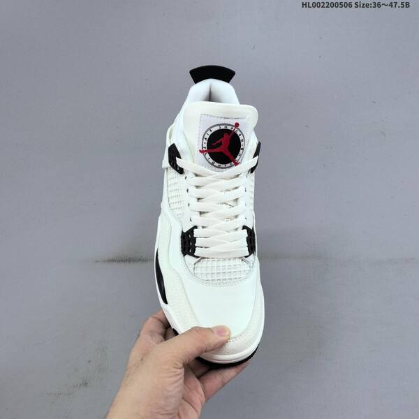 Jordan Air Jordan 4 Retro white/black/red 36~47.5 basketball