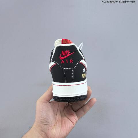 Nike Air Force 1 Low Off White Red Black Gold EU 36-45 Sneaker - Unisex (BS-61547)