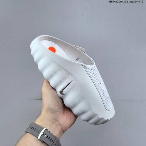 Nike Mind 001 HQ4307-600 Black Light Grey Silver Orange EU 36-47 Slides - Unisex (BS-60696)