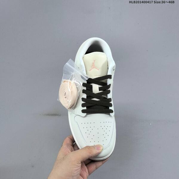 Jordan Air Jordan 1 Low white/gray/pink 36~46B lifestyle