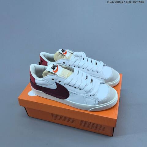 Nike Blazer Low 77 Jumbo White Brown Grey Sail EU 36-45 Skate Shoe - Unisex (BS-61110)