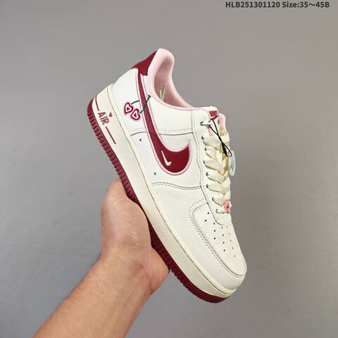 Nike Air Force 1 07 Low White Light Blue Pink Off White Red EU 35 45 Skate Shoe EU 35-45 - Unisex (BS-63386)