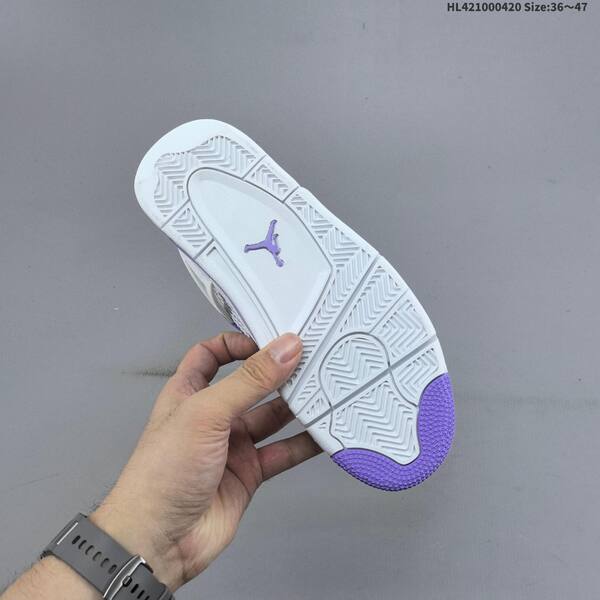 Nike Air Jordan 4 Retro white/purple EU 36-47 basketball