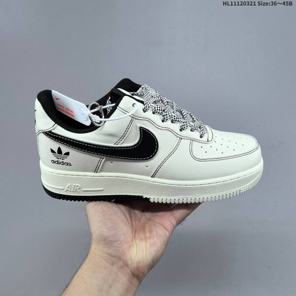 Nike Air Force 1 07 black grey white burgundy gold EU 36-45 sneaker