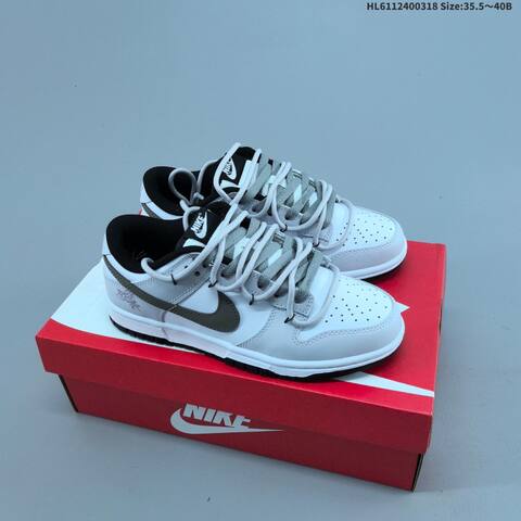 Nike Dunk SB Low White Grey Black EU 35 5-40 Skate Shoe - Unisex (BS-61269)
