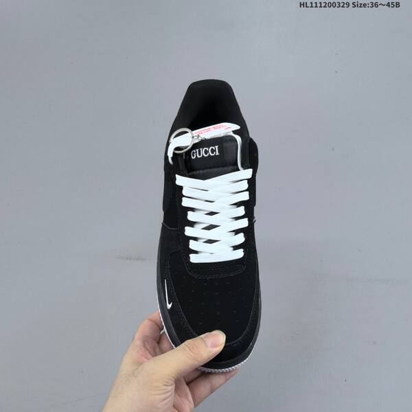 Nike Air Force 1 07 black white orange EU 36-45 sneaker