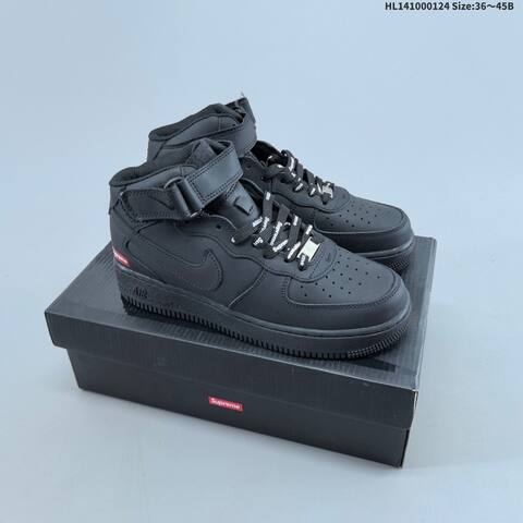 Nike Air Force 1 Mid 07 Supreme FZ8784 White Black Red EU 36-45 Sneaker - Unisex (BS-61792)